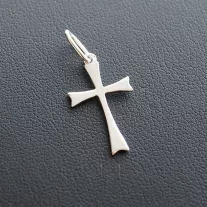 Ezüst lap Kereszt Medál