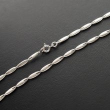 Mintás Ezüst Matt-lap Karkötő