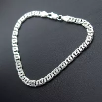   Vastag Charles karlánc 5,5 mm - Tömör, gömbölyített szemekkel 