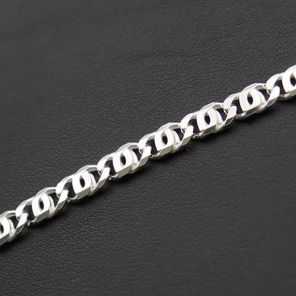 Vastag Charles karlánc 5,5 mm - Tömör, gömbölyített szemekkel 