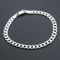 Strong Pancer Ezüst Karlánc - Tömör 5x1 mm