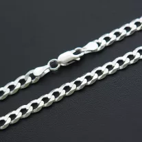 Strong Pancer Ezüst Karlánc - Tömör 5x1 mm