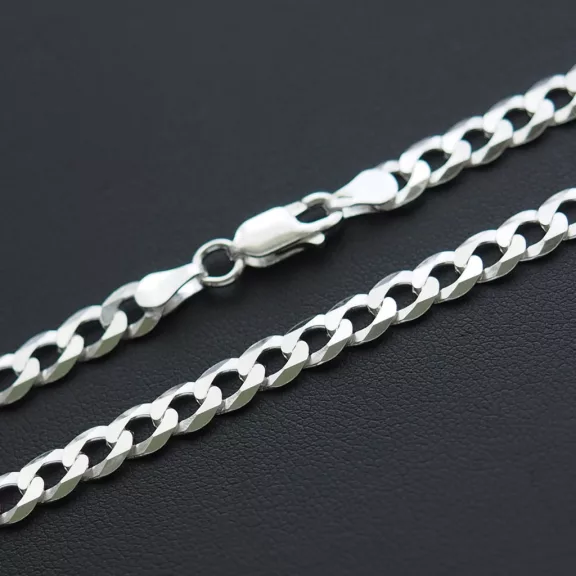 Strong Pancer Ezüst Karlánc - Tömör 5x1 mm