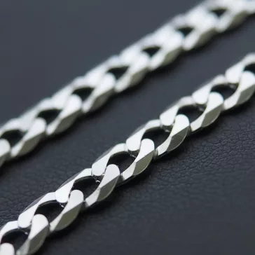 Strong Pancer Ezüst Karlánc - Tömör 5x1 mm