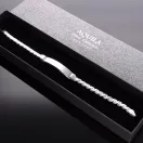 Spiga karkötő ezüst lap betéttel - 5 mm Spiga karkötő ezüst lap betéttel - 5 mm