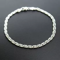 Tömör Gömb-Charles Ezüst karkötő - 3,5mm