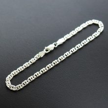 Tömör Gömb-Charles Ezüst karkötő - 3,5mm