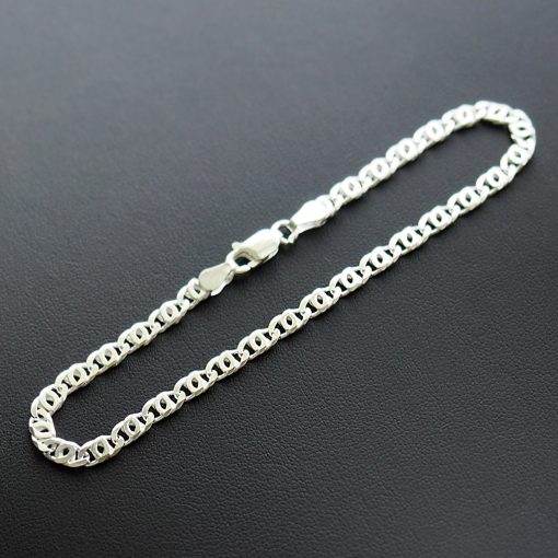 Tömör Gömb-Charles Ezüst karkötő - 3,5mm