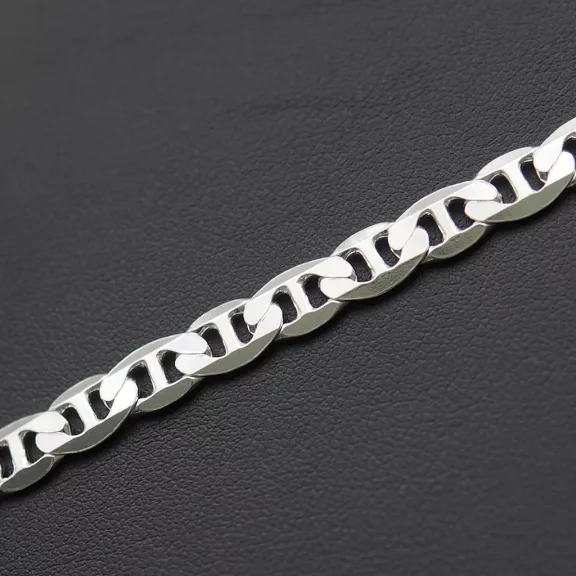 Ancora - Tömör Férfi Ezüst karlánc  - 6,5mm