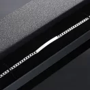 Vékony Pancer karkötő ezüst lap betéttel - 4mm