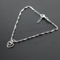 Dupla Szív Ezüst karkötő