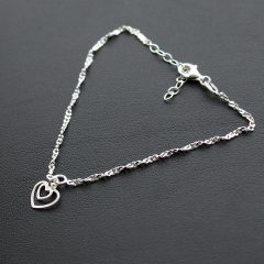 Dupla Szív Ezüst karkötő