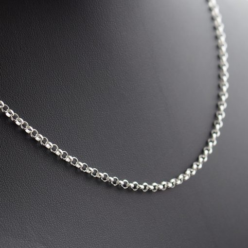 Gömb Anker ezüst nyaklánc - hosszú - tömör