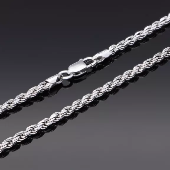 Vastag reszelt Walles ezüst nyaklánc