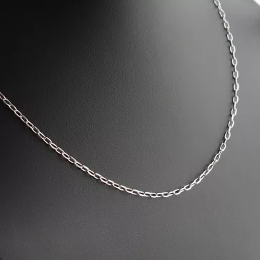 Szögletes Anker Férfi Ezüst nyaklánc RH -  3 mm 