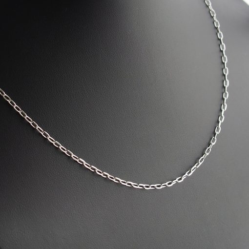 Szögletes Anker Férfi Ezüst nyaklánc RH -  3 mm 