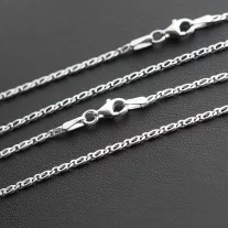 Vékony dupla Charles ezüst nyaklánc