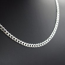 Strong Pancer Tömör Férfi Ezüst nyaklánc - 6 mm széles