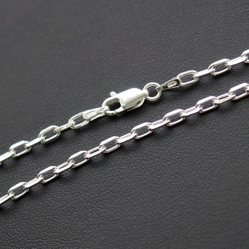 Szögletes Anker Férfi Ezüst nyaklánc -  3 mm 