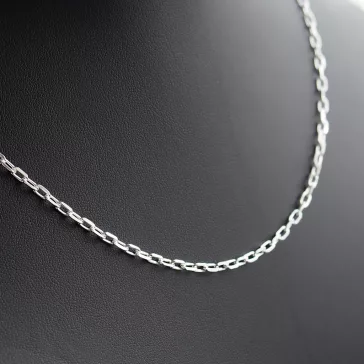 Szögletes Anker Férfi Ezüst nyaklánc -  3 mm 