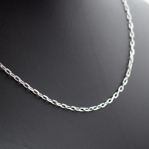 Szögletes Anker Férfi Ezüst nyaklánc -  3 mm 