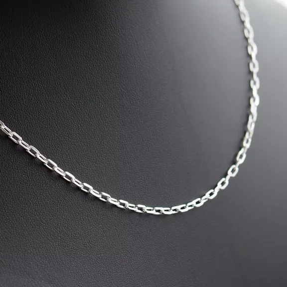 Szögletes Anker Férfi Ezüst nyaklánc -  3 mm 