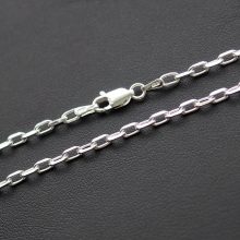 Szögletes Anker Férfi Ezüst nyaklánc -  3 mm 