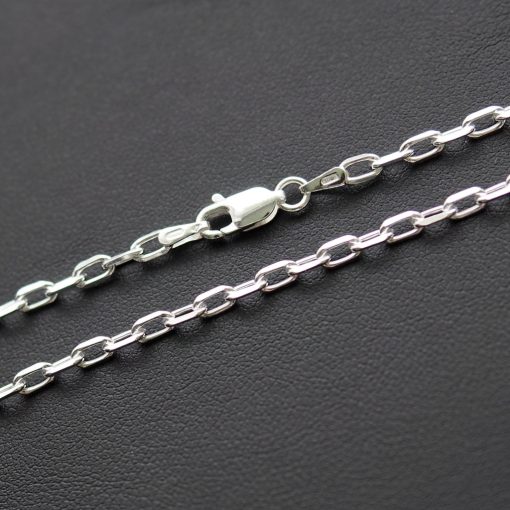 Szögletes Anker Férfi Ezüst nyaklánc -  3 mm 