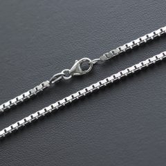 "Heavy" Kocka Ezüst Nyaklánc -  2mm vastag, Tömör