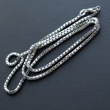 "Heavy" Kocka Ezüst Nyaklánc -  2mm vastag, Tömör