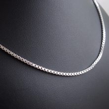 "Heavy" Kocka Ezüst Nyaklánc -  2mm vastag, Tömör