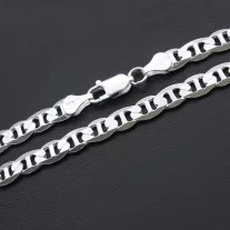 GUCCI Széles Tömör Férfi Ezüst nyaklánc  - 6,5 mm