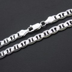 GUCCI Széles Tömör Férfi Ezüst nyaklánc  - 6,5 mm