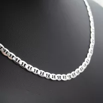 GUCCI Széles Tömör Férfi Ezüst nyaklánc  - 6,5 mm