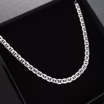 GUCCI Széles Tömör Férfi Ezüst nyaklánc  - 6,5 mm