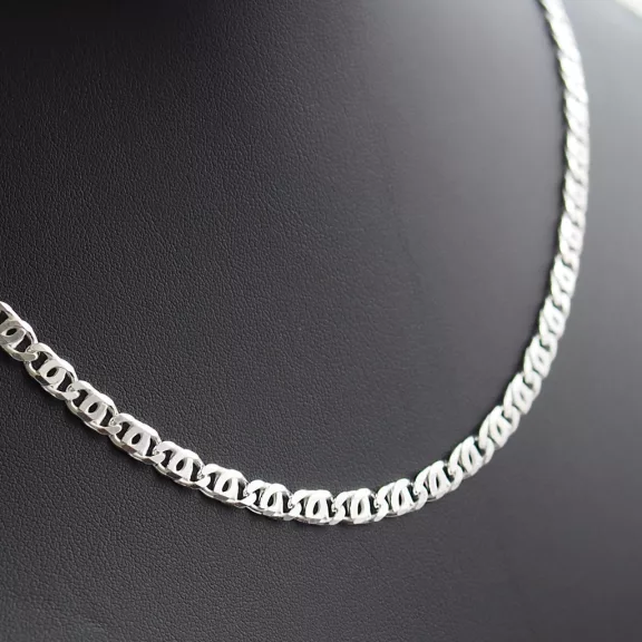 Vastag Charles nyaklánc  5,5 mm - Tömör, gömbölyített szemekkel 