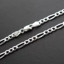 Széles Cartier férfi ezüst nyaklánc - 4 mm 