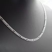 Széles Cartier férfi ezüst nyaklánc - 4 mm 