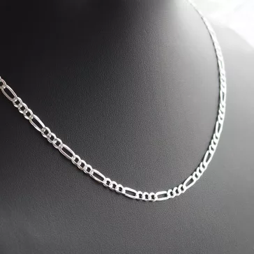 Széles Cartier férfi ezüst nyaklánc - 4 mm 
