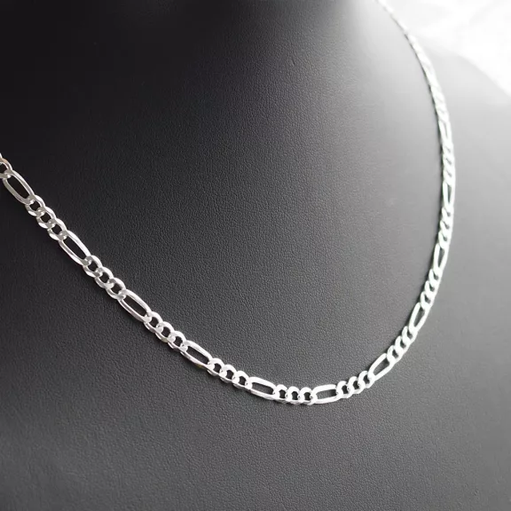 Széles Cartier férfi ezüst nyaklánc - 4 mm 