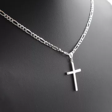 Széles Cartier férfi ezüst nyaklánc - 4 mm 