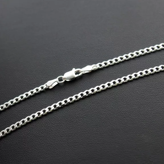 Medium Pancer ezüst nyaklánc - Tömör 3 mm 