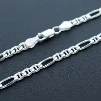 Széles Figarucci Férfi Ezüst nyaklánc  - 5 mm