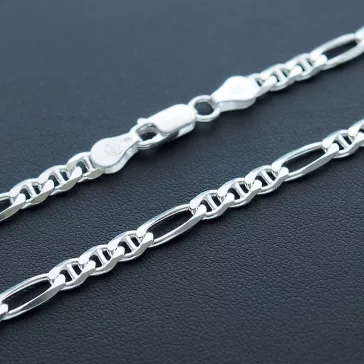Széles Figarucci Férfi Ezüst nyaklánc  - 5 mm