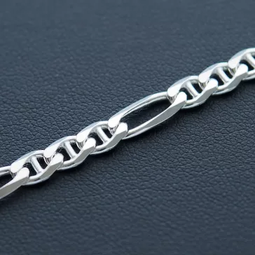 Széles Figarucci Férfi Ezüst nyaklánc  - 5 mm