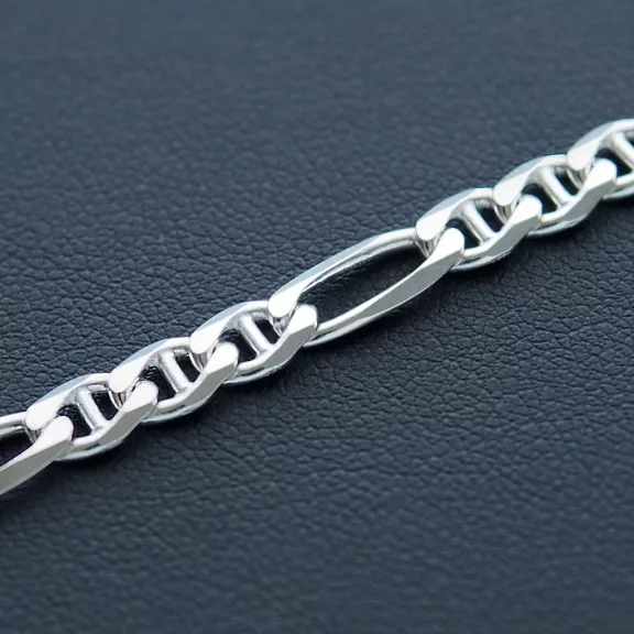 Széles Figarucci Férfi Ezüst nyaklánc  - 5 mm