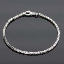 Szögletes királylánc - 2,5 - Ródiumozott