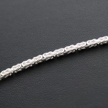 Szögletes királylánc - 2,5 - Ródiumozott