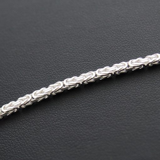 Szögletes királylánc - 2,5 - Ródiumozott