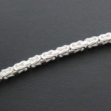 Szögletes királylánc - 2,5 - Ródiumozott